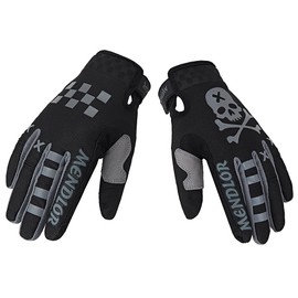 MENDLOR Motorcycle Riding Gloves for Men Women Touch Screen Fingers Gloves for MTB ATV BMX Racing Motocross Dirt Bike Gloves (Black, X-Large)