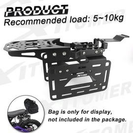 Xitomer Luggage Rack Set Fit for Surron Light bee X/Segway X160 X260 Motorcycle Cargo Rack Motorcycle Side Rack Saddlebag Support Rack