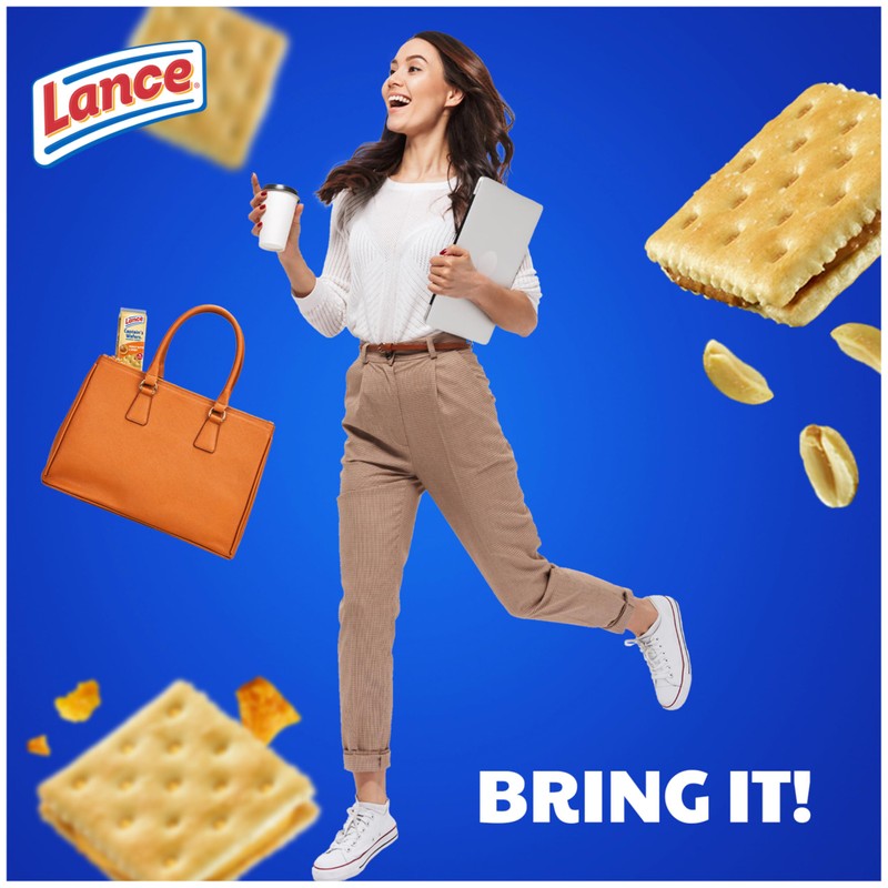 Lance Sandwich Crackers, Captain's Wafers, Variety Pack, 10 Individual Packs,