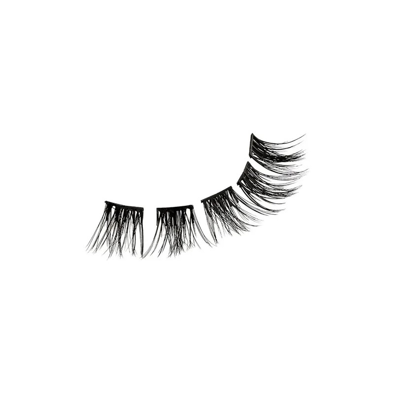 Pestañas Postizas Con Aplicador Kiss Impress Falsies Spiky color negro