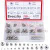 Breezliy 304 Stainless Steel Ball 620Pcs 1-8mm Metric Precision Assorted
