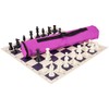Quiver Chess Set Combination - Solid Plastic - Neon Purple