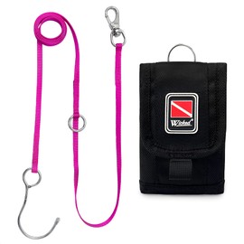 WICKED Scuba 316 Stainless Steel Multipoint Reef Hook 4-6 Ft. Length - Candy Crab Pink…