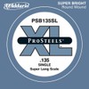 D'Addario PSB135SL ProSteels Bass Guitar Single String, Super Long Scale,