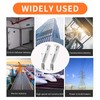Gutter Guard Brackets，5-Inch Gutter Hangers, Pre-Installed Screws, Corrosion-Resistant, Rust-Free, for