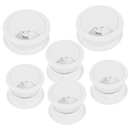 SEWACC 6pcs Desk Grommet Cable Hole Cover Cable Organizer for Office Easy Install Wire Hole Cover Compact Design for Tidy Desks Suitable for Home and Office Use