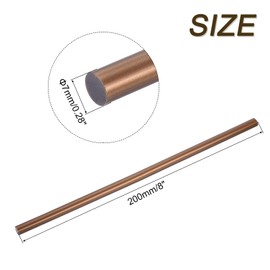 sourcing map 6pcs Full Size Hot Glue Sticks for Glue Gun 7mm x 200mm Small Glue Sticks, Bronze Red Gold