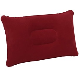 TRIXES Inflatable Pillow for Travel or Camping - Blow up Pillow – Burgundy Twin Pack
