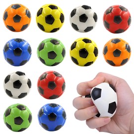 Pack of 12 Mini Football, Mini Sports Balls, Mini Football Stress Balls, Foam Balls, Mini Football, Mini Stress Ball Toy, Stress Football Small for Children and Adults