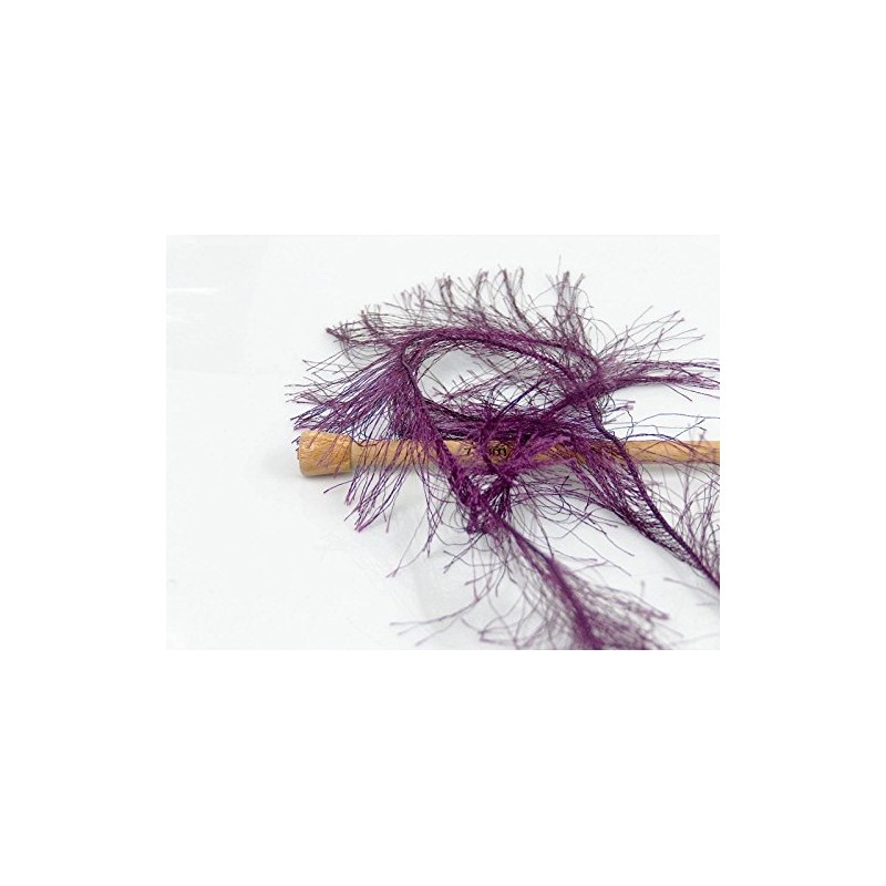 Grape Purple Extra Long Eyelash Yarn Ice Luxurious Fun Fur