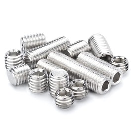 ANSIEDIO Grub Screws Allen Key Screws Stainless Steel Cup Point Hex Grub Machine Screw, M4×30mm,30 pcs