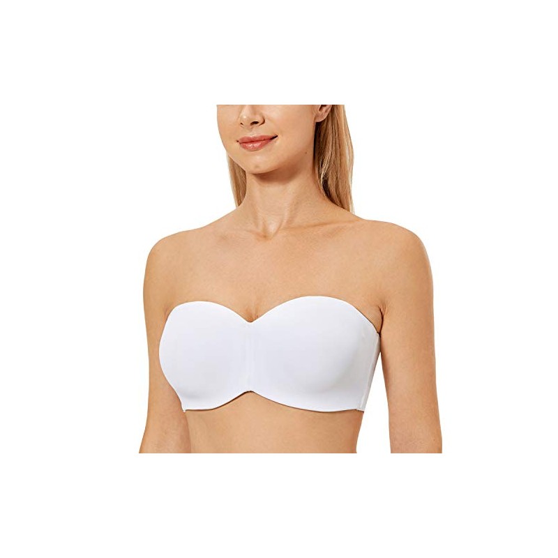 DELIMIRA Women's Strapless Bras Underwire Support Non Padded Plus Size