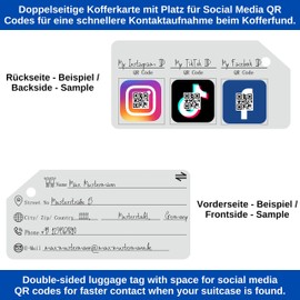 Luggage Tag with Address Tag, 1 Pack, Black Aluminium Sign, for Air Travel, Cruise, Metal Luggage Tag, Name Tag, Suitcase, Address Tag, Bag Tag, Travel ID Tag Hanger