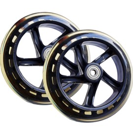 Scooter Replacement Wheels - Scooter Wheels Furniture Wheel | Solid Tires Trolley Wheels, 145/180/200mm Quiet Wheels for Trolley, Scooter, Skate, Wheelchairs