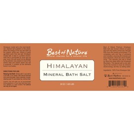 Himalayan Mineral Bath Salt - 26 oz - 100% Pure & Natural