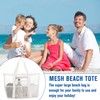 HarnyLoom Mesh Beach Bag XXL Family Women's Beach Bag with