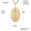 HZMAN 14K Gold Plated Virgin Mary Necklace for Women Retro