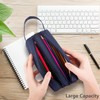 Toptime Large Capacity Pencil Case, blue, Minimalist