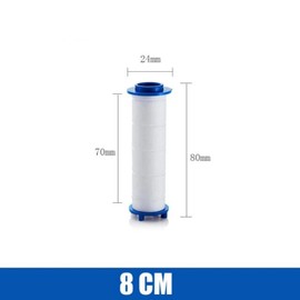 5 austauschbare Baumwollduschfilter | Wasserfilterpatrone | Filter für Duschkopf | Filter für Duschkopf | Filter für Duschkopf | Duschfilter gegen Kalk, Rost, Verunreinigungen 8 cm.