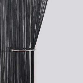 John Aird String Curtain Panel (Black)