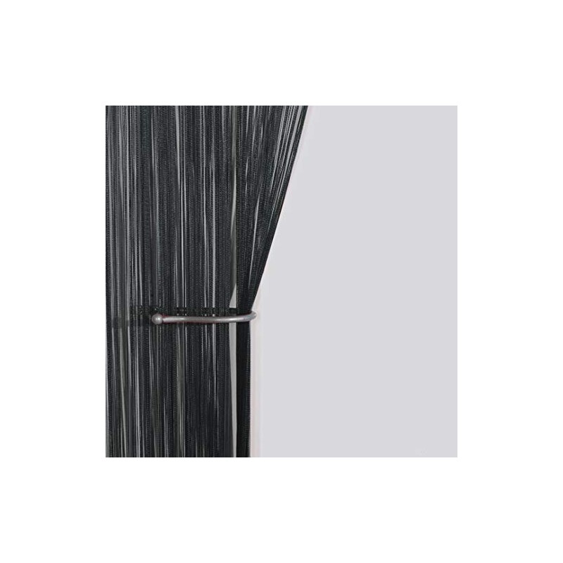 John Aird String Curtain Panel (Black)