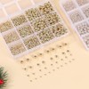 1100 abalorio redondas lisas – 3/4/6/8 mm de oro espaciador