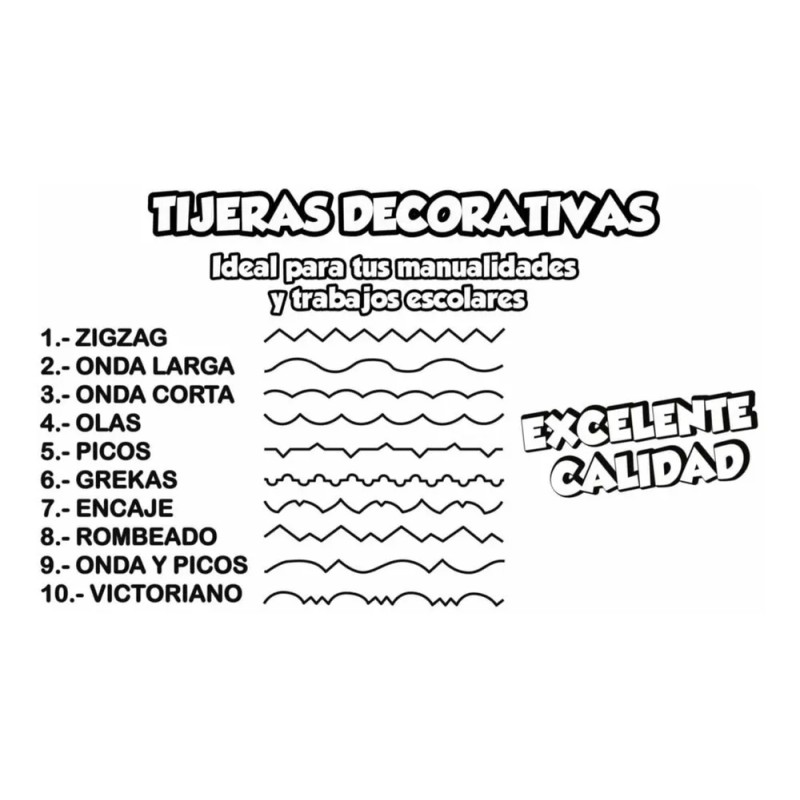 10 Tijeras Decorativas Para Manualidades