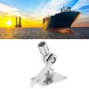 Marine VHF Stainless Steel Talkie Antenna Adjustable Base Bracket Holder