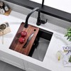 20 Inch Black Undermount Kitchen Sink, Gabhar 20” x 19”