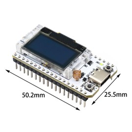 ESP32 LoRa Development Board SX1262 863 928MHz WiFi Module IoT Board Dual Core 240MHz Bluetooth Module Low Power Consumption with Inch OLED Display and Antenna for Arduino