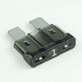 1 Amp Black ATC/ATO Fuses - (pack of 25)