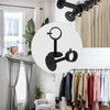 IHRDNNR Heavy Duty Ceiling-Mount Curtain Rod Brackets - Fits Rods