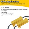 2Pcs 9005 9006 Led Load Resistor Fix Hyper Flash, 50W