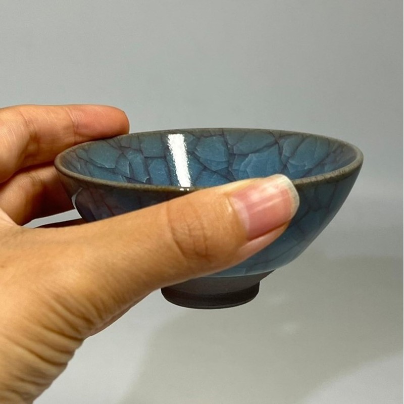LiSong Kiln Blue Pottery Cup