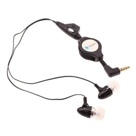 Retractable Earphones Wired Headphones Compatible with HMD Vibe, Handsfree Mic Headset 3.5mm Earbuds Earpieces