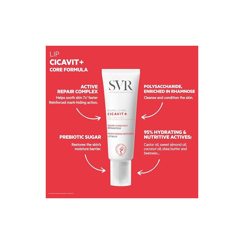 SVR Cicavit Bálsamo Labial Protector para Piel Irritada y Dañada,