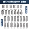 lyrlody Bolt Extractor Set, Socket Wrench Set, Screw Extractor Set,
