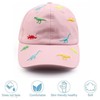 Children's Baseball Cap for Boys Girls Dinosaur Embroidery Adjustable Sports