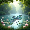 Dragonfly Irons Patches,Dragonfly Embroidered Sewing on Patches, Sew On Applique