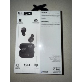 Altec Lansing NEW Altec Lansing True Connect Truly Wireless Earbuds Earphones MZX635N-BLK NIB