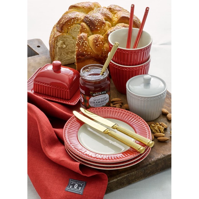Greengate STWCERAALI3206 Alice Müslischale claret red 14 cm (1 Stück)