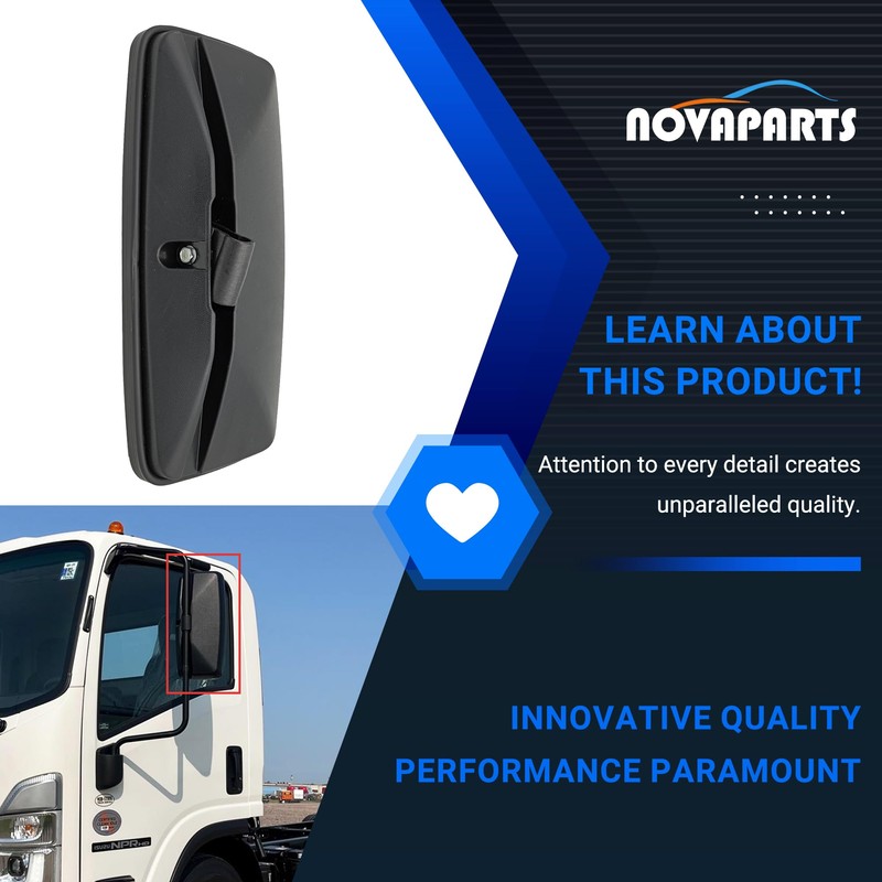 NOVAPARTS Left Driver Side Door Mirror 8980493150 for 2007-2023 ISUZU