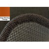 Orange Edge Custom Fit Front Carpet Floor Mat, Black, Compatible