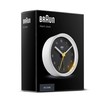 Braun BC12WB Classic Analogue Alarm Clock with Snooze Function and