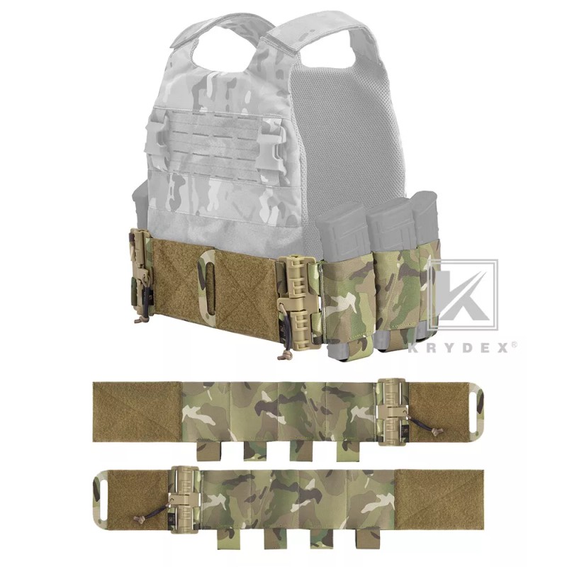 KRYDEX Elastic Carry Cummerbund Quick Release Magazine Pouch for Armor