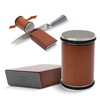 Houseables Rolling Knife Sharpener Tool, Diamond & Ceramic Disks, Magnetic