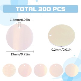 SUNNYCLUE 1 Box 300Pcs PVC Sequin Paillettes Flat Round Sequins 20mm Plastic Iridescent Applique Plum Glitters Spangles Loose Hole Sequin for Jewelry Sewing Craft DIY Embroidery Embellishment Supplies