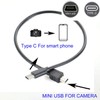 GuangMaoBo OTG Data Cable Type-C to Mini USB Camera
