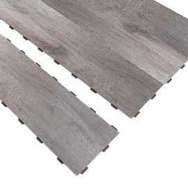 Art3d Interlocking Luxury Vinyl Flooring Tile, Wood Floor Plank for Kitchen Bathroom - Anti-Slip, Wear-Resistant, Reusable - 36 x 6 Inch, 18-Pack Cover 27 Sq. Ft