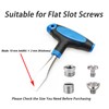 10mm T Handle Flat Head Screwdriver with Ergonomic Plastic Handle